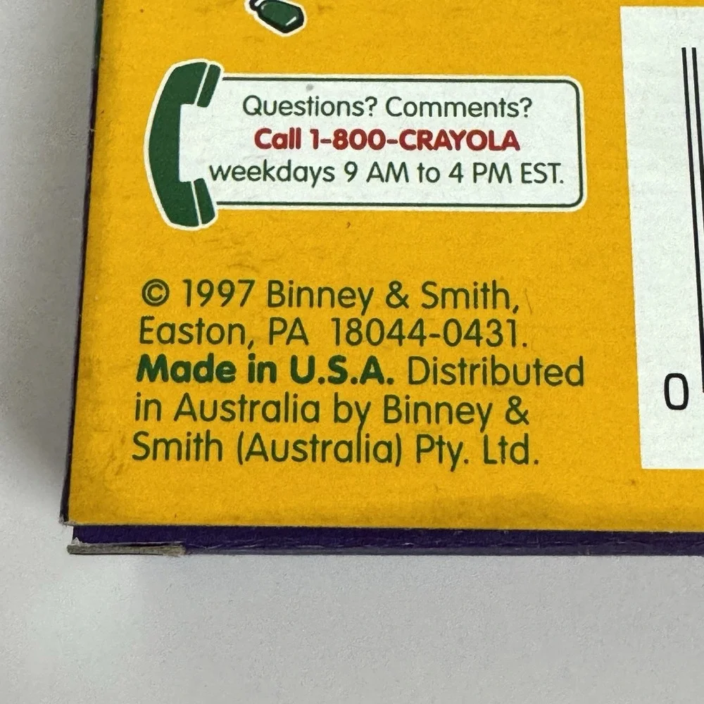 Crayola box does